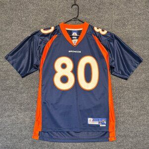 Rare Vintage REEBOK Rod Smith Denver Broncos Football Jersey 90s Navy SZ L NFL